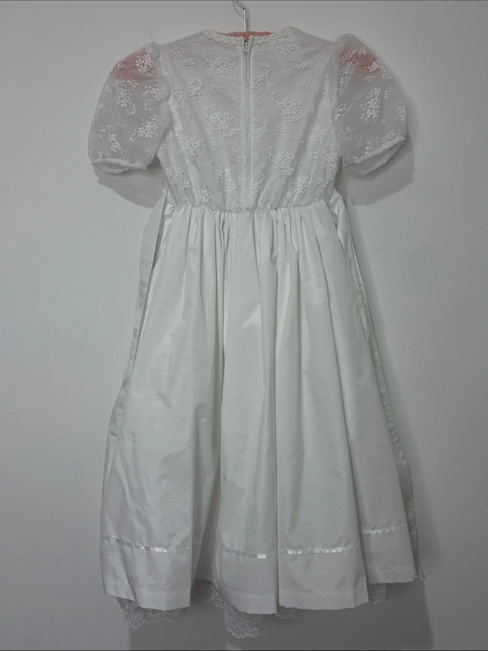 Bonnie Jean First Communion Dress Girls Size 8 Wedding Baptism Lace Ruffles Full